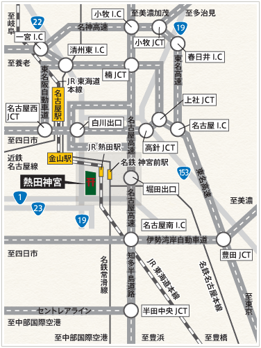 熱田神宮の地図